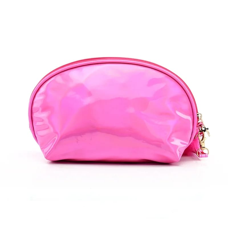 Portable Makeup Organizer Bag Victoria-Pink Cosmetic Pouches Apricot