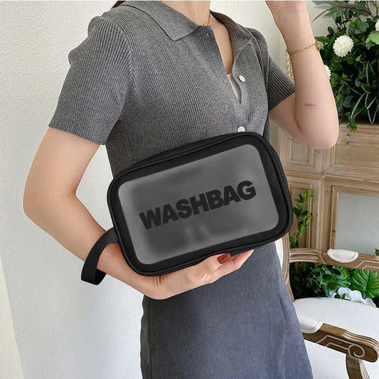 Portable Makeup Organizer Bag WASHBAG-Black14627 Small(SA2405-120) Cosmetic Pouches Apricot