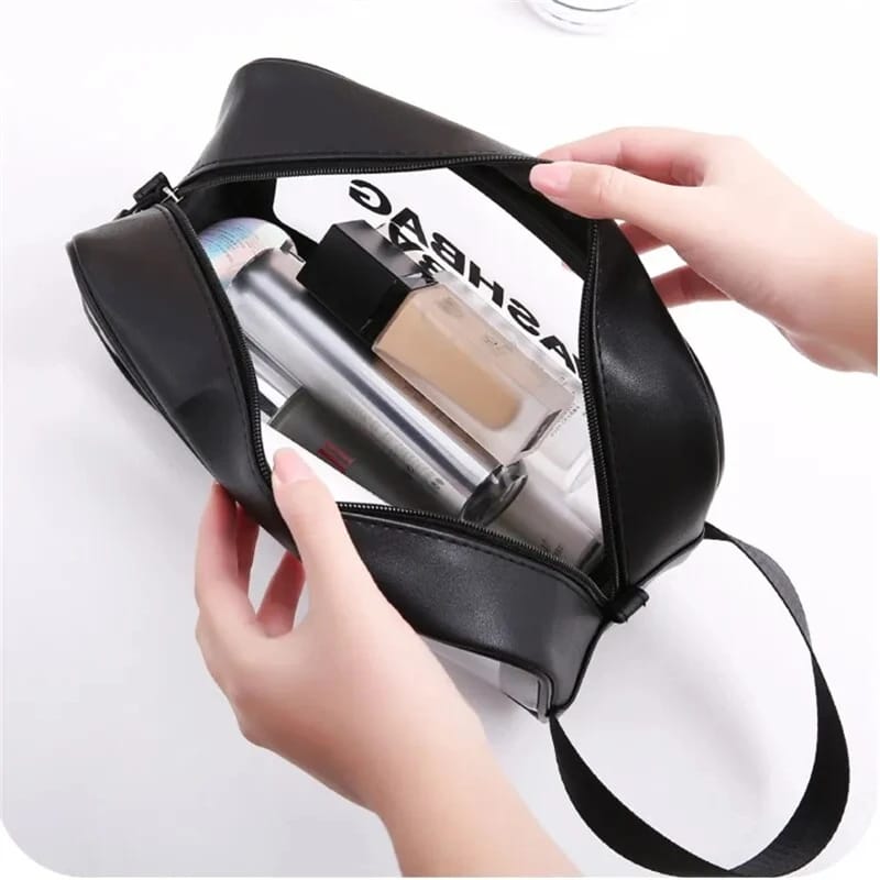 Portable Makeup Organizer Bag WASHBAG-Black14627 Small(SA2405-120) Cosmetic Pouches Apricot
