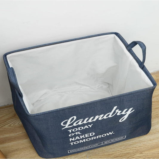 Rectangular Eva Collapsible Laundry Basket-Blue Apricot