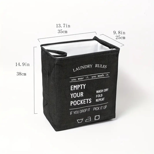 Rectangular Eva Collapsible Laundry Basket2616-Black Apricot