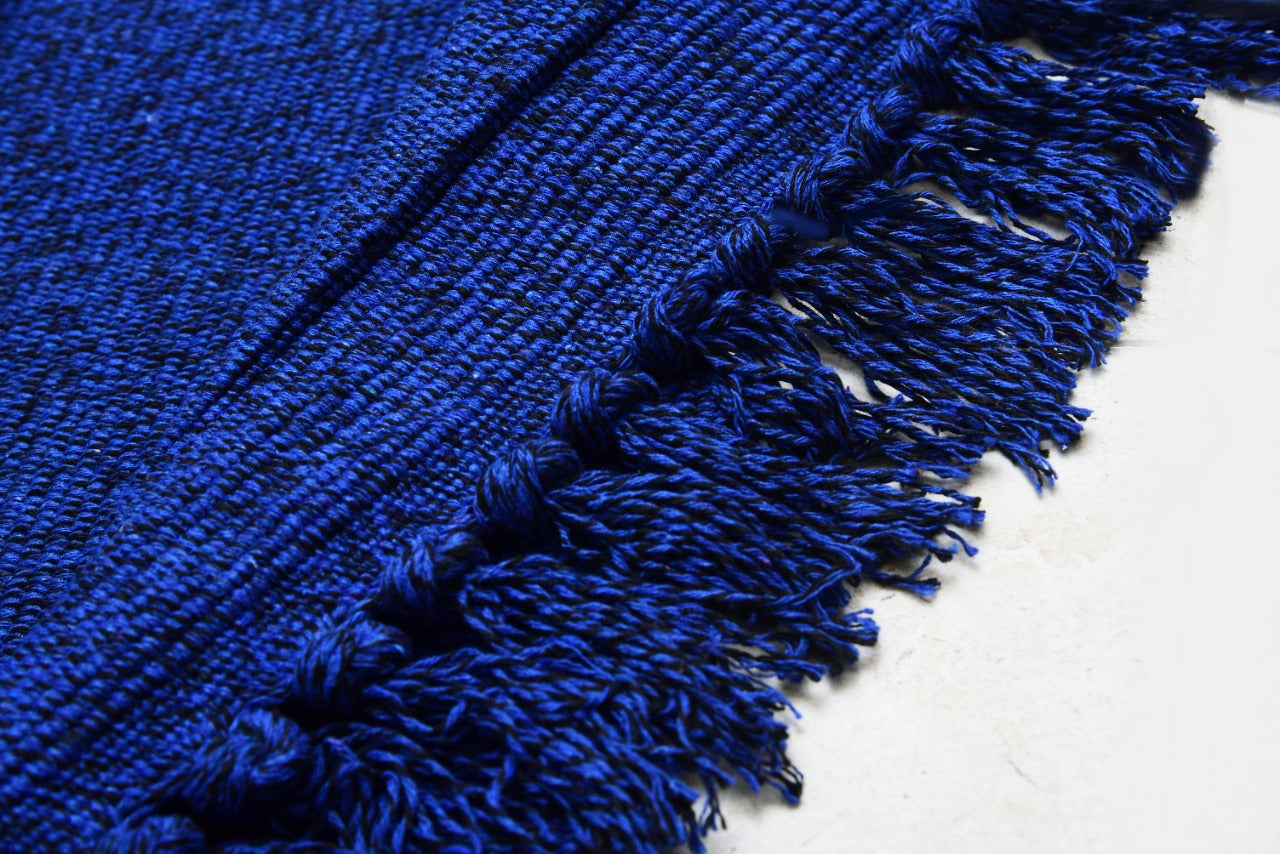 Room Bed Side Mats- (4756) Blue Apricot