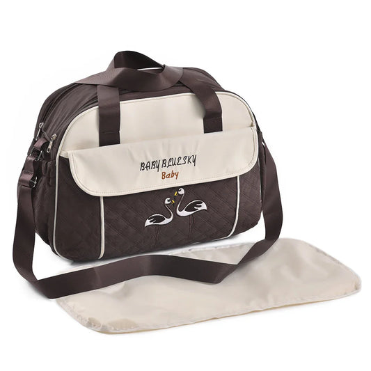 Multi function Mommy Bag with Large Capacity-SA2408-273(Brown) Blankets Apricot