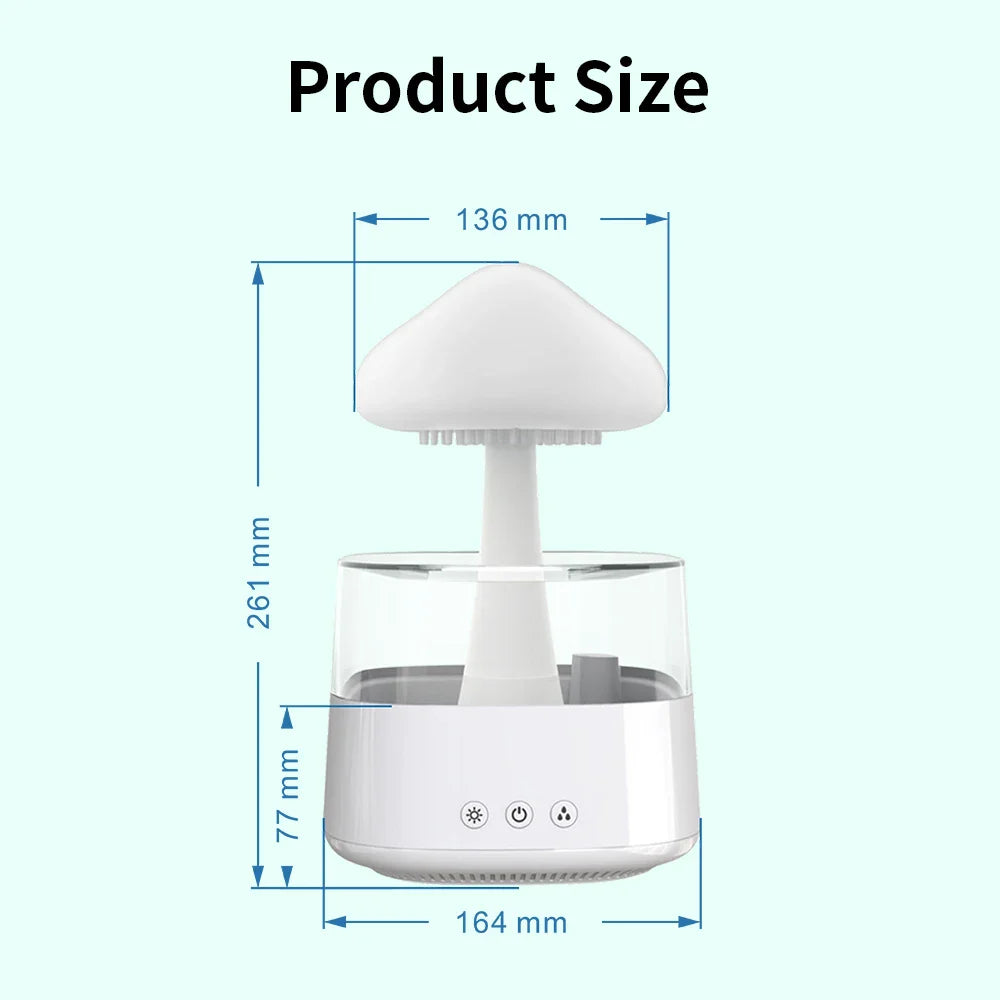 Cloud Rain Humidifier With 7 Colors Light-SA2411-62 Apricot