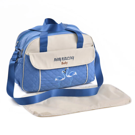 Multi function Mommy Bag with Large Capacity-SA2408-273(Royal) Blankets Apricot