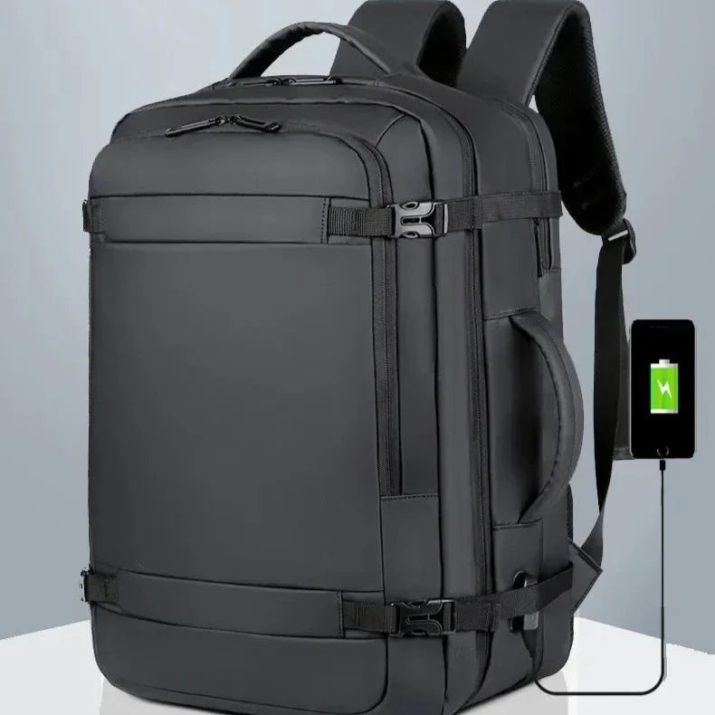 Large Capacity Multifunctional Extensible Rechargeable Hand-held Backpack-SA2408-271 Laptop Bag Apricot