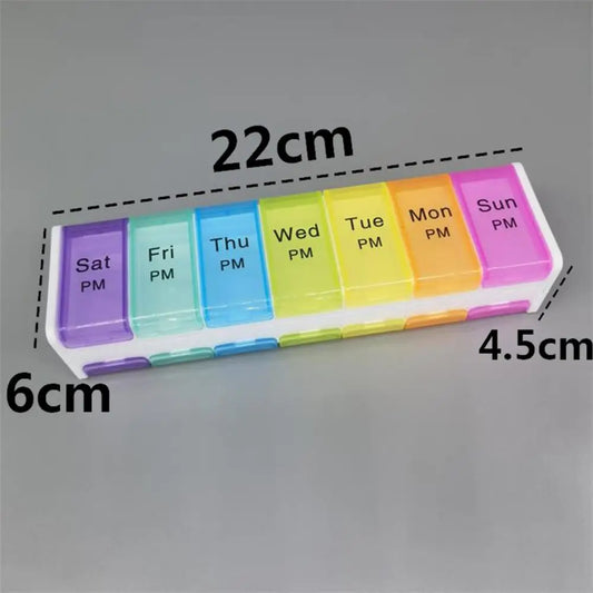 14 Grids Pill Container Pill Box Holder-SA2408-200 Apricot