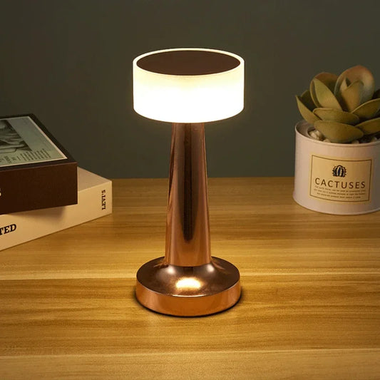 LED Bottle Light USB Rechargeable Touch Control Table Lamp-SA2411-65 Lamps Apricot