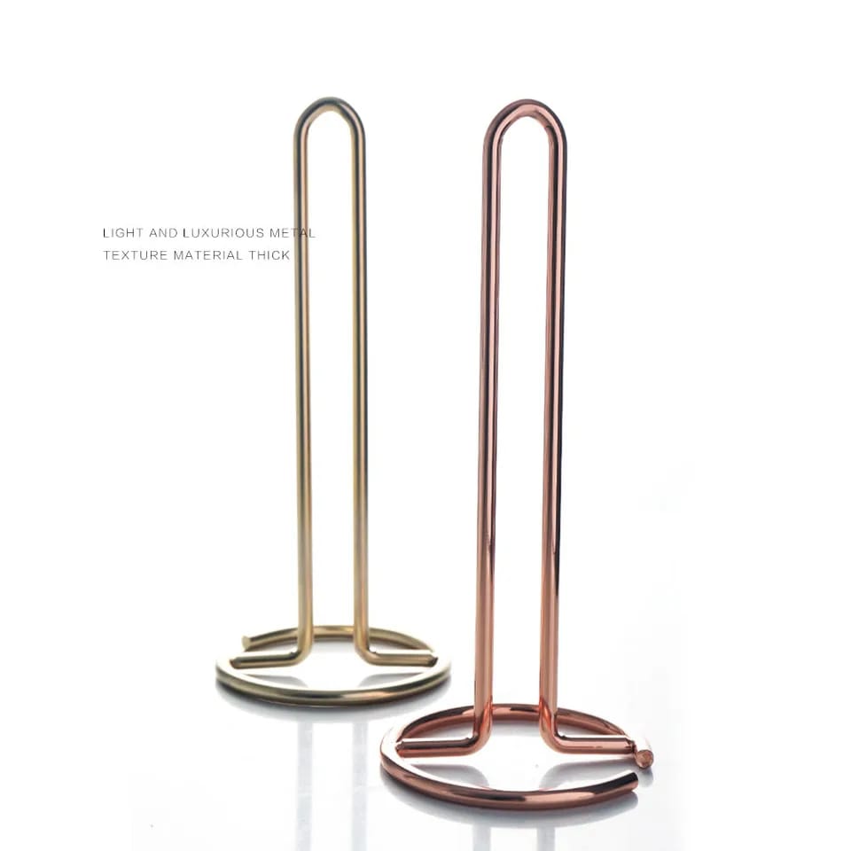 Stainless Steel Tissue Roll Holder-Gold Tissue Box Apricot