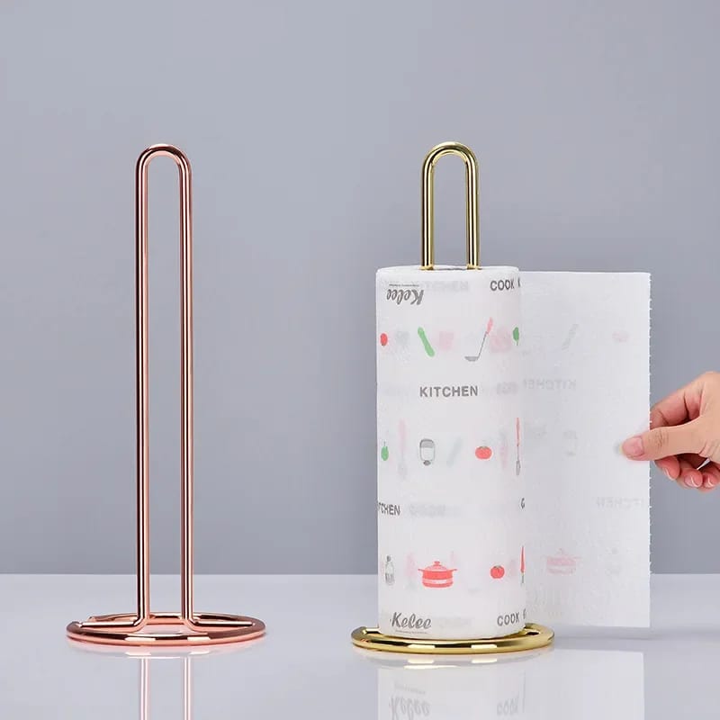 Stainless Steel Tissue Roll Holder-Gold Tissue Box Apricot