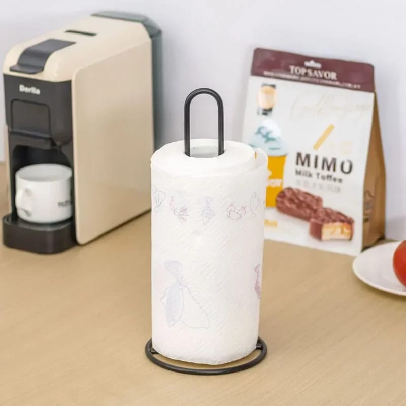 Stainless Steel Tissue Roll Holder5451-Black Tissue Box Apricot