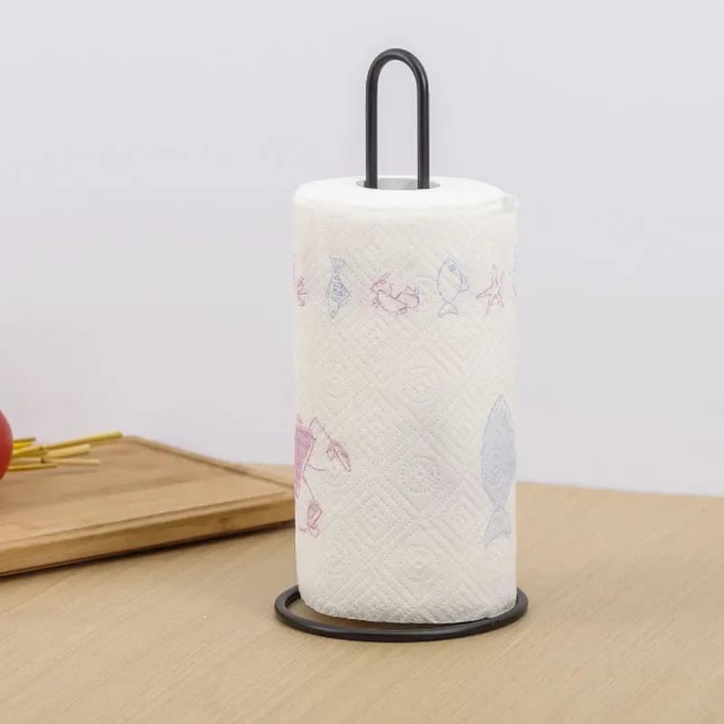 Stainless Steel Tissue Roll Holder5451-Black Tissue Box Apricot