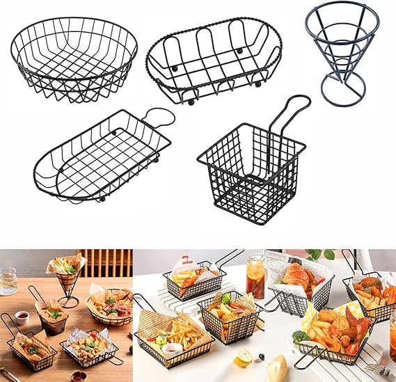 Stainless Steel Tower Snack Basket5646-Black Apricot