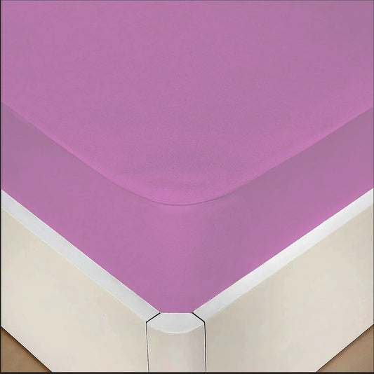 Terry Waterproof Mattress Protector-Lilac Terry Waterproof Mattress Protector Apricot