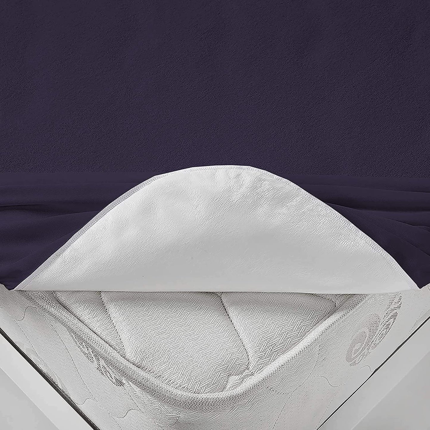Terry Waterproof Mattress Protector- Navy Blue Terry Waterproof Mattress Protector Apricot