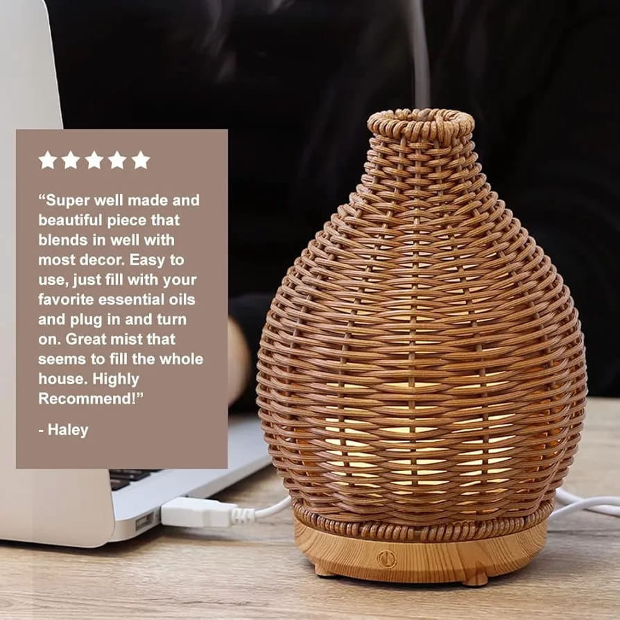 Ultrasonic Aromatherapy Air Humidifier-Beige(SA2405-189) Apricot