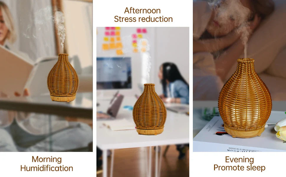 Ultrasonic Aromatherapy Air Humidifier-Beige(SA2405-189) Apricot