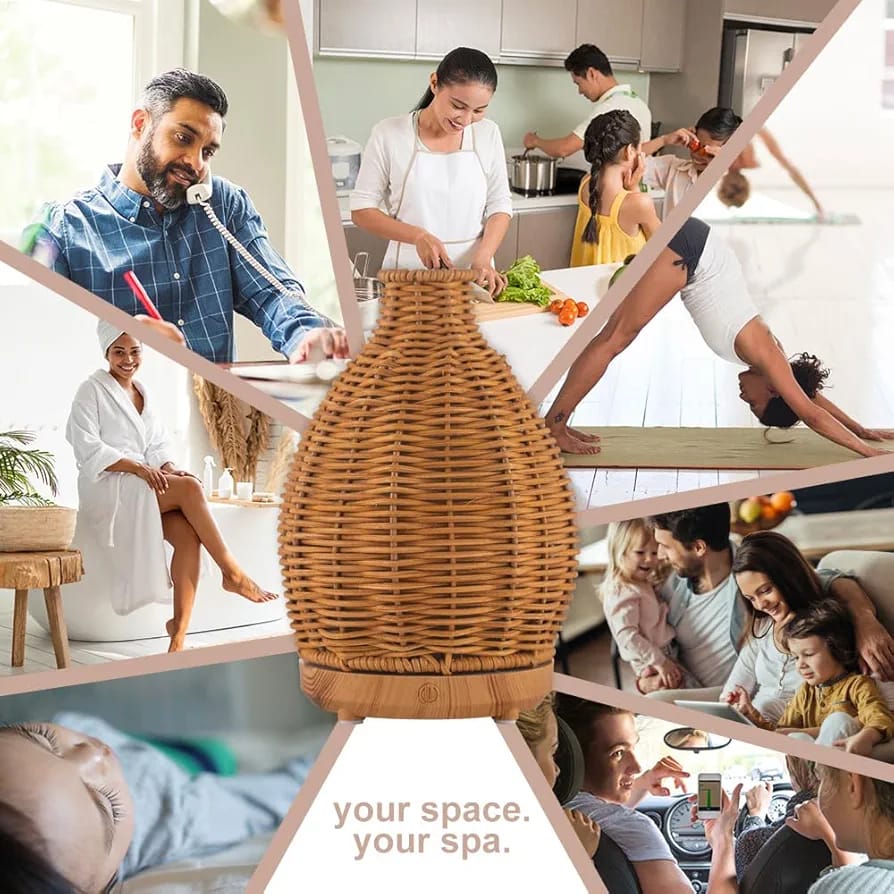 Ultrasonic Aromatherapy Air Humidifier-Beige(SA2405-189) Apricot