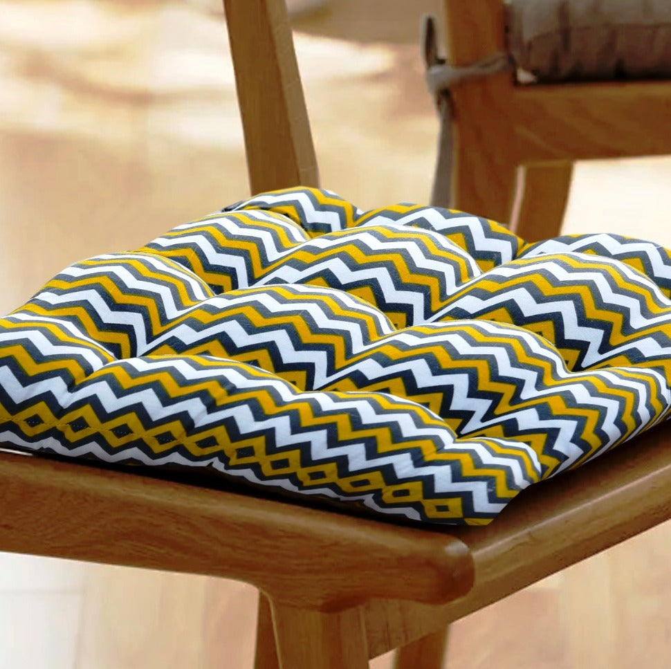 Digital Printed Chair Seaters- CS008 cushions Apricot
