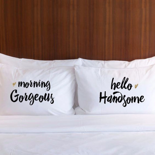 2 PCs Digital Printed Couple Pillow-Gorgeous/Handsome cushions Apricot