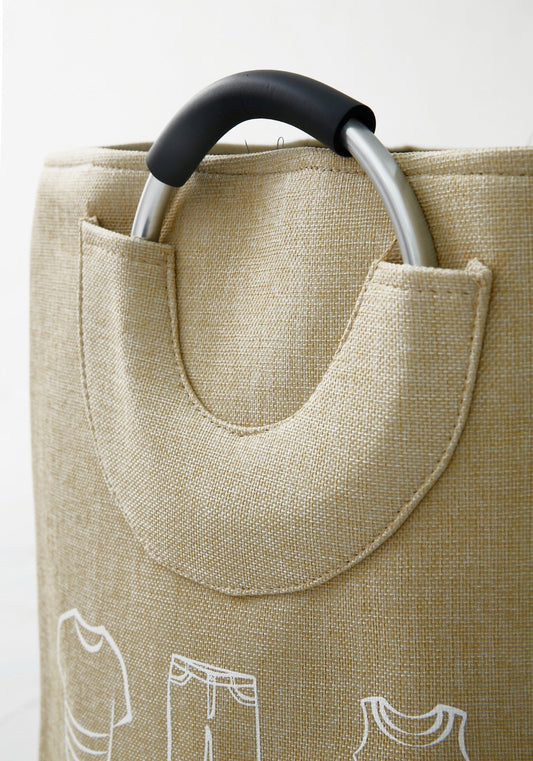 Eva Laundry Basket-Beige(LAUNDRY) Apricot