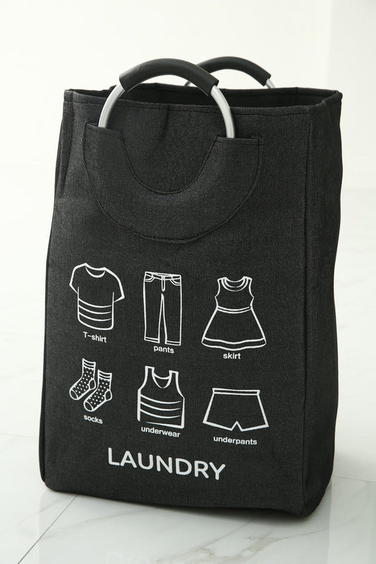 Eva Laundry Basket-Black(LAUNDRY) Apricot