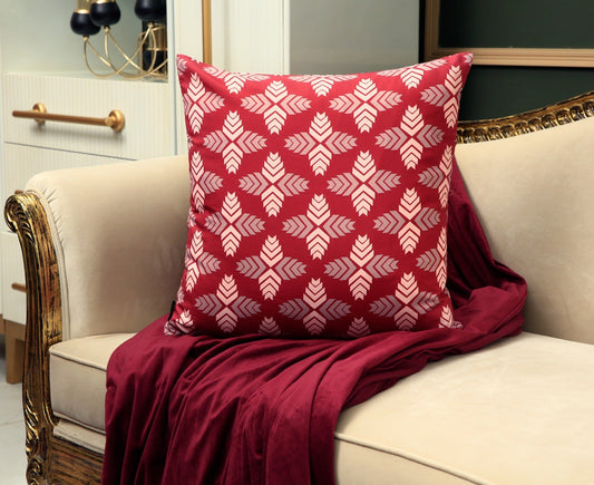 4 PCs Digital Printed Cotton Cushions-Ethnic cushions Apricot