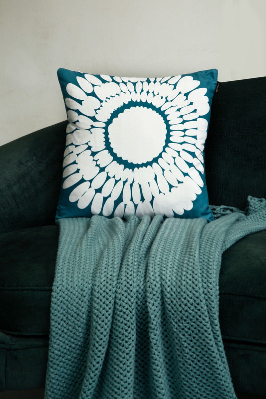 4 PCs Digital Printed Cotton Cushions-Pastel cushions Apricot