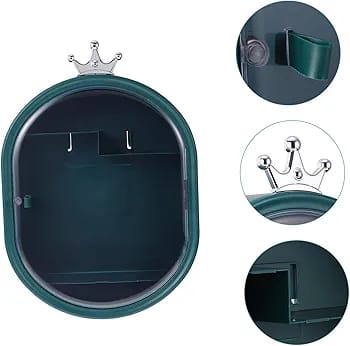 Wall Mounted Makeup Organizer-Green Cosmetic Organizer Apricot