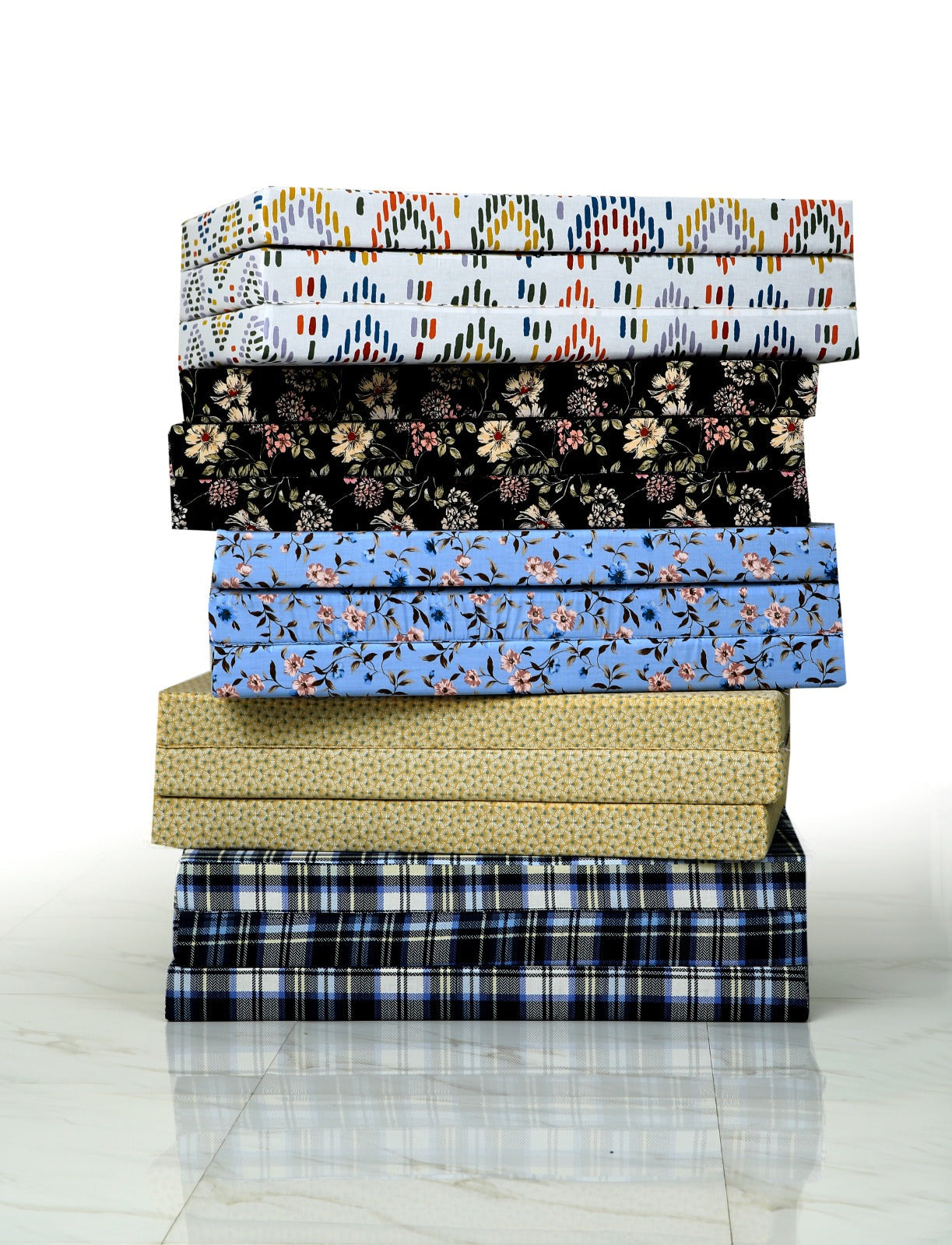 Foldable/Portable Mattress-Assorted Protectors Apricot