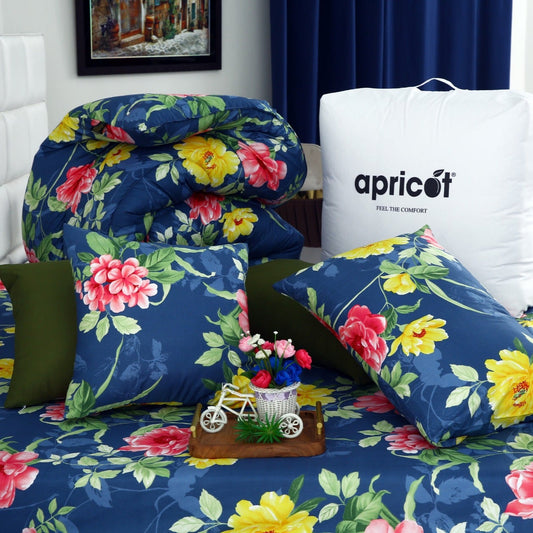 8 PCs Winter Comforter Set-Orchid Comforters Apricot