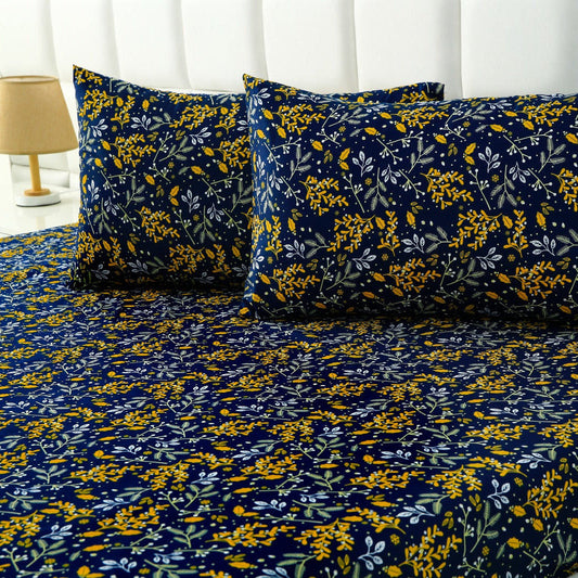 Fitted Bed Sheet-Daffodil Fitted Sheets Apricot