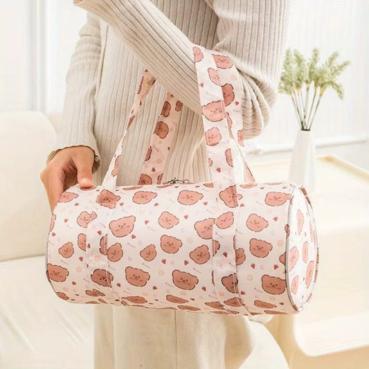 Portable Bra and Sock Storage Box-SA2408-333 Cosmetic Pouches Apricot