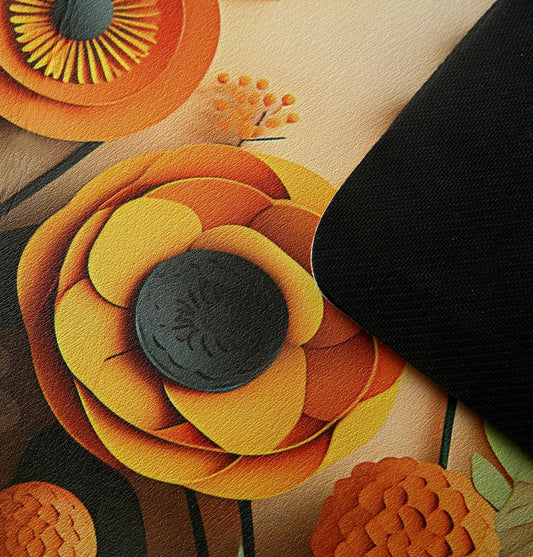Anti Slip Dish Drying Mat-3D Flowers15543(SA2553) Rugs Apricot