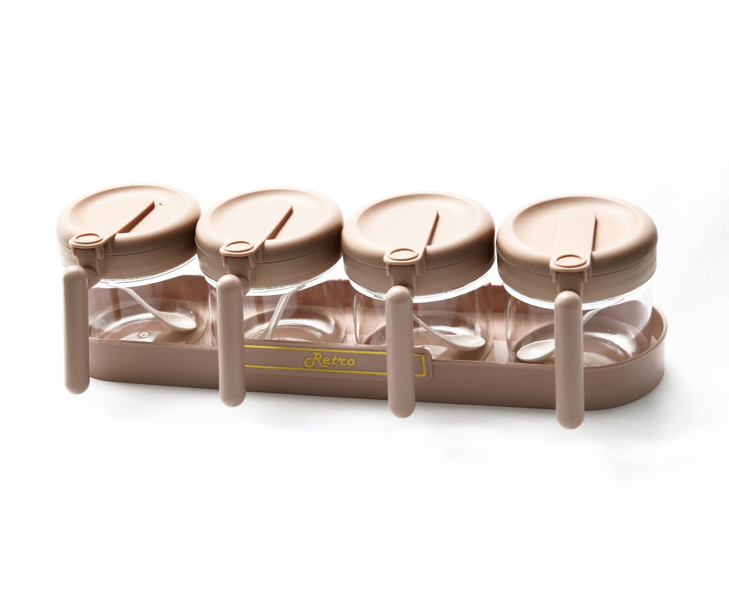5PCs Spice Jar Seasoning Containers-SA2405-274 Spice and sugar Jar Apricot Pink