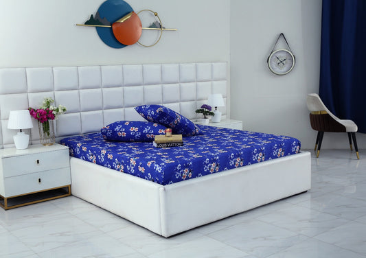 Fitted Bed Sheet-Phlox Fitted Sheets Apricot