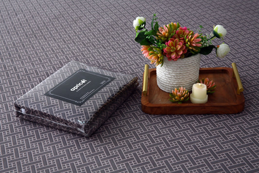 Zipper Mattress Cover Printed-Light Plaid Protectors Apricot