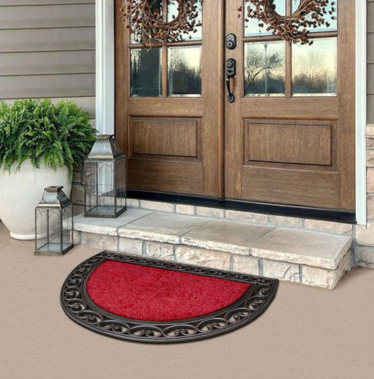 Outdoor Indoor Antislip Door Mat-SA2553-04(Maroon) Door Mats Apricot