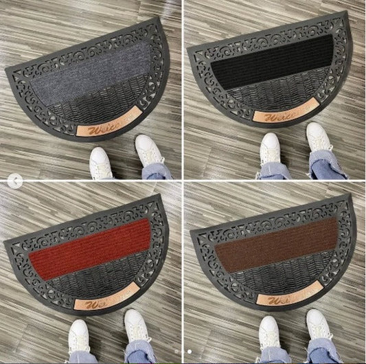 Outdoor Indoor Antislip Door Mat-SA2553-06(Grey) Door Mats Apricot