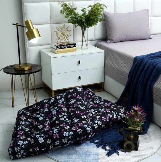 Digital Printed Square Floor Cushions-Rosemary cushions Apricot