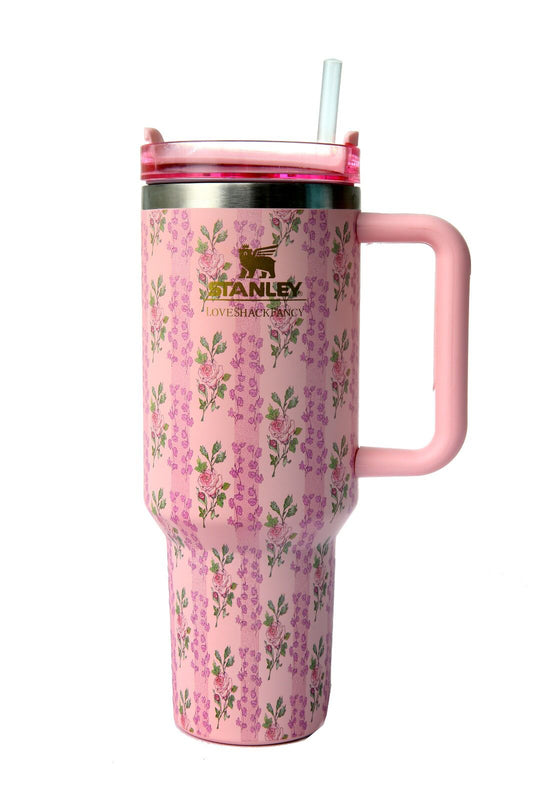 Stanley Quencher H2.0 FlowState™ Tumbler 40 OZ-1200ML-Rose Patel Motion Tumbler Apricot