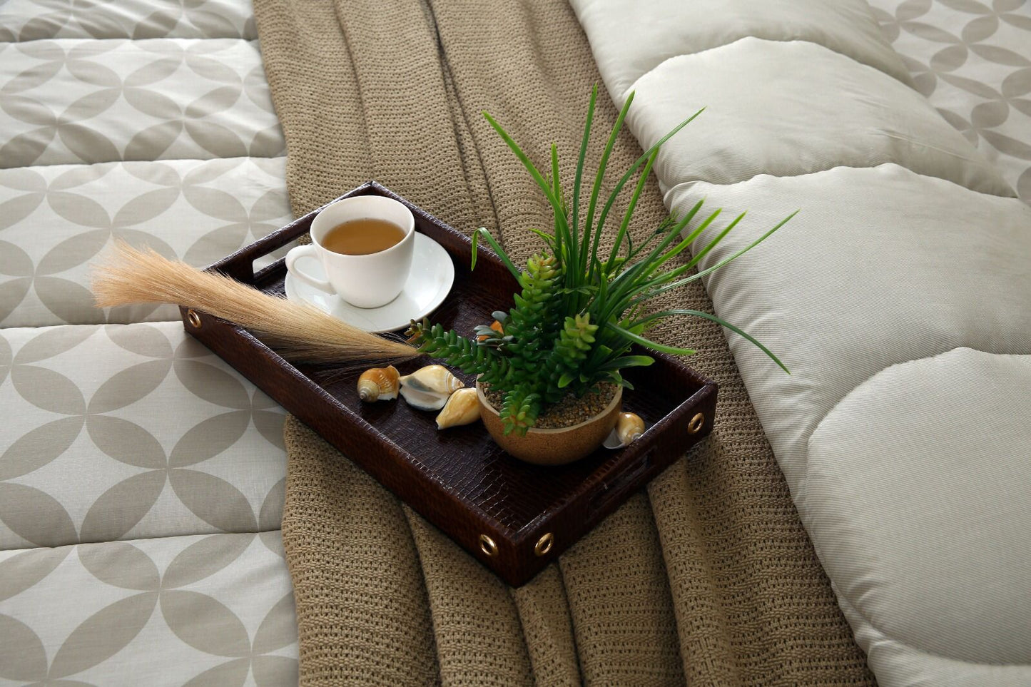 8 PCs Winter Comforter Set-Russet Comforters Apricot