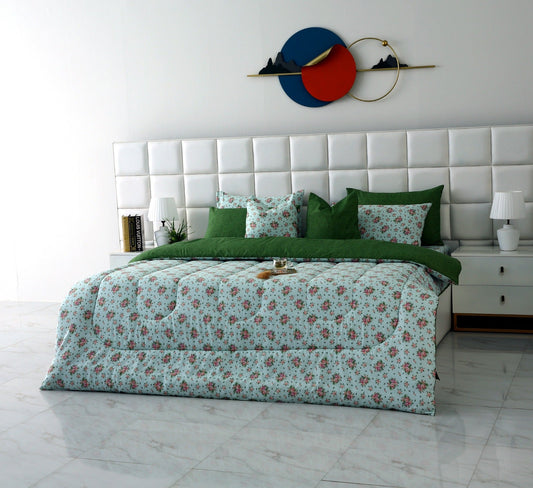 8 PCs Winter Comforter Set-Verdant Comforters Apricot