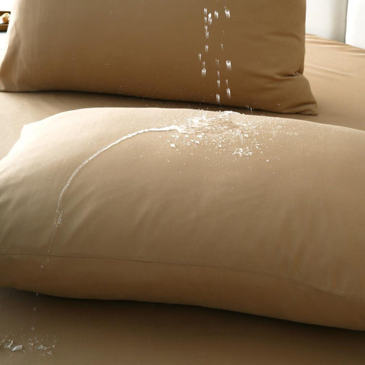100% Water Repellent Pillow-Beige Protectors Apricot