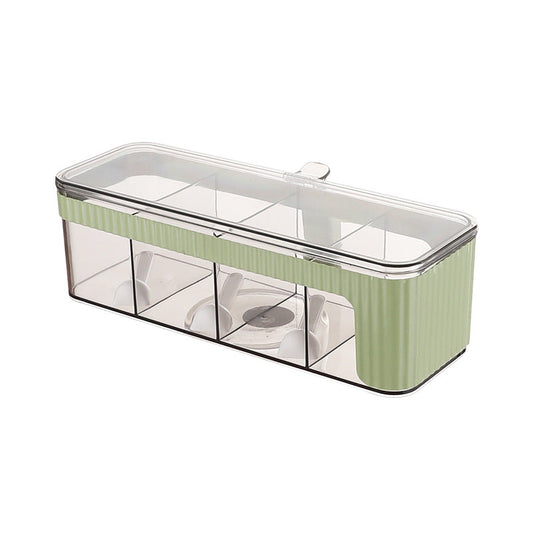 4 Compartments Spice Storage Container Set-SA2408-313 Spice and sugar Jar Apricot