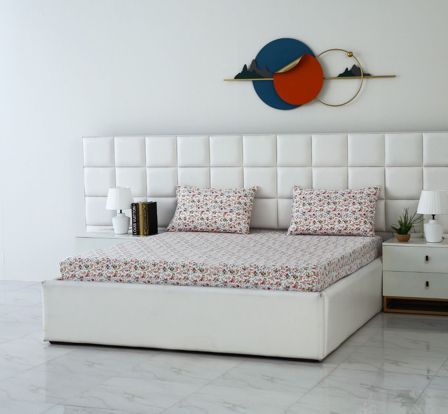 Fitted Bed Sheet-Roseto Fitted Sheets Apricot