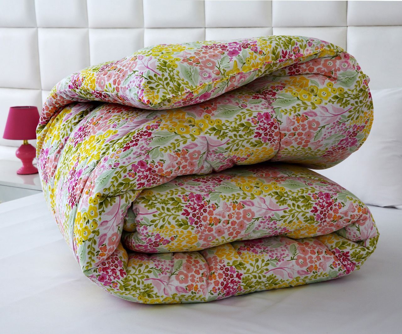 1 PC Double Winter Comforter-Peace Lilly Comforters Apricot