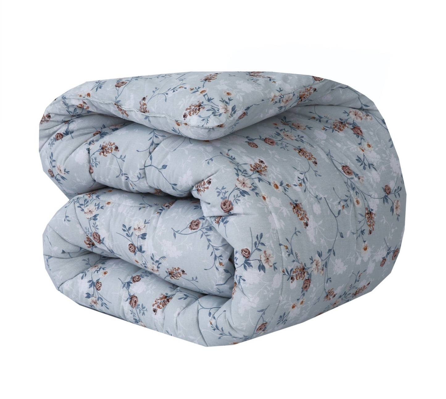 1 PC Double Winter Comforter-Bluebells Comforters Apricot