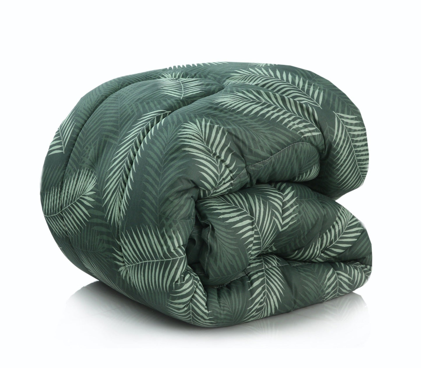 8 PCs Winter Razai Set-Emerald Feathers Comforters Apricot
