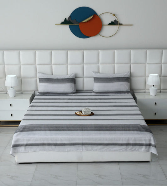 3 PCs Double Bed Sheet-DB116 Bed Sheets Apricot